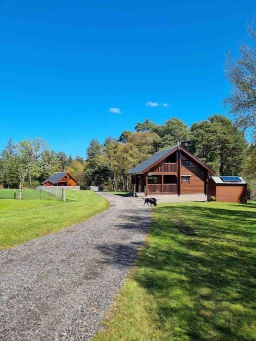Red Squirrel Log Cabin With Hot Tub Keith Ngoại thất bức ảnh